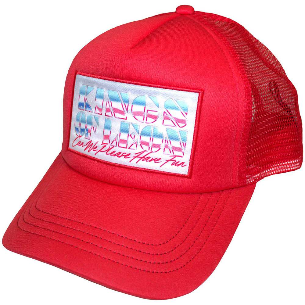 Kings Of Leon - Can We Please Have Fun Border Trucker cap - Red